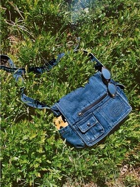 BDG Denim Messenger Bag - Blue